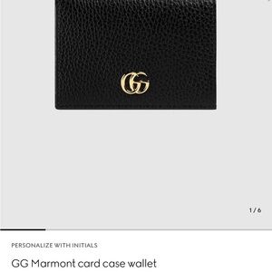 Gucci Black Leather Card Holder